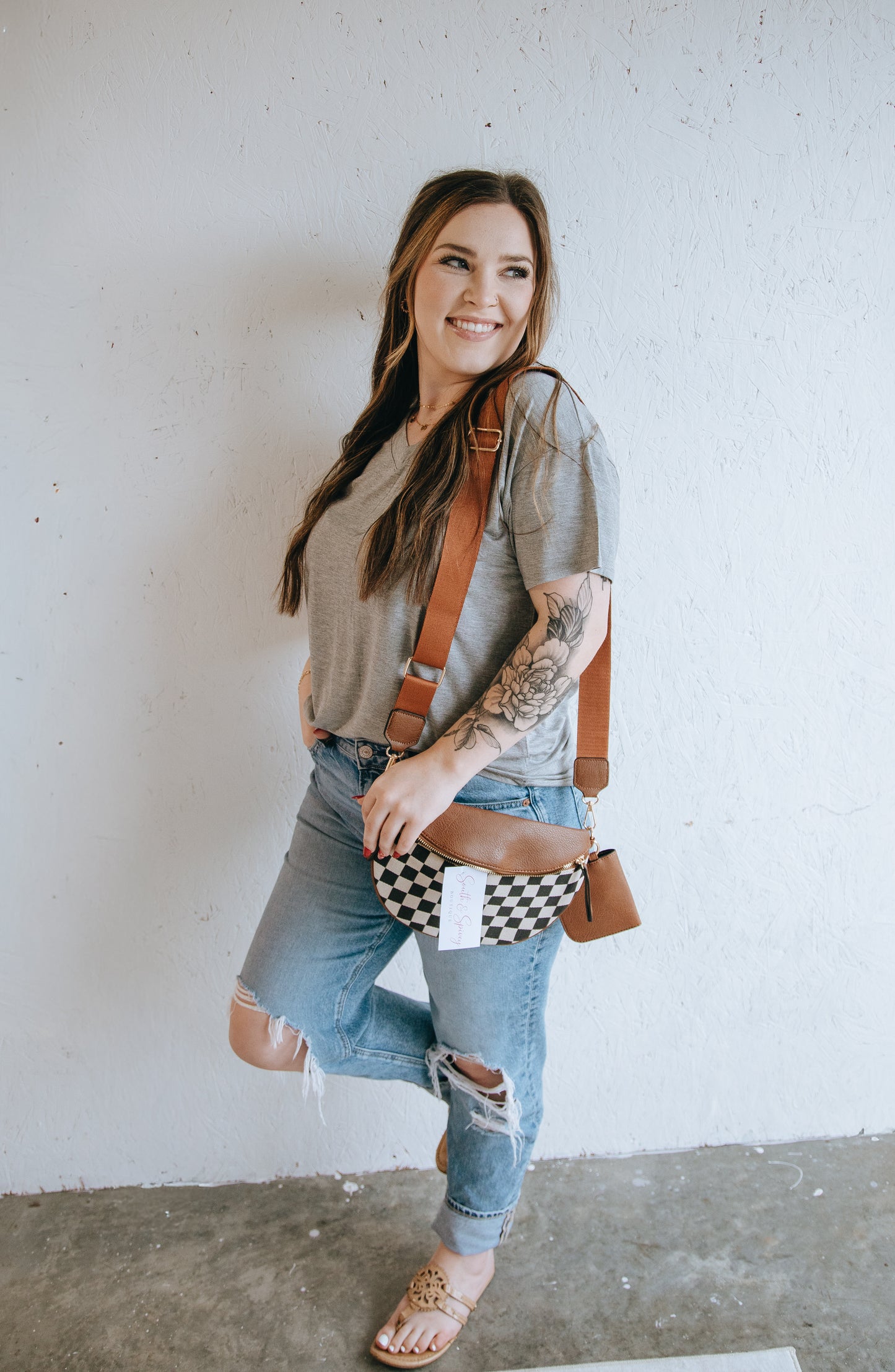 Everyday Checkered Crossbody Set