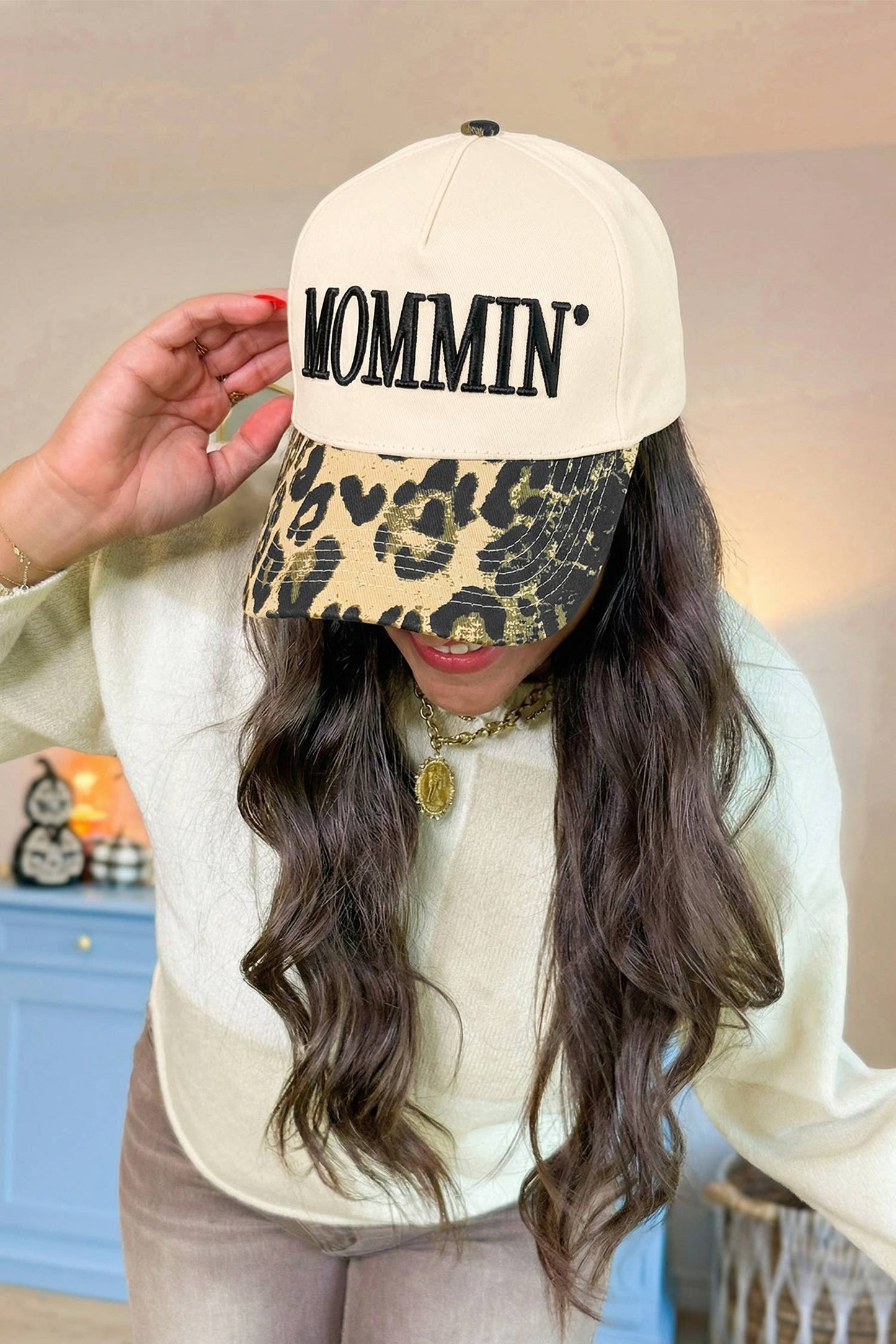 Mommin Leopard Hat