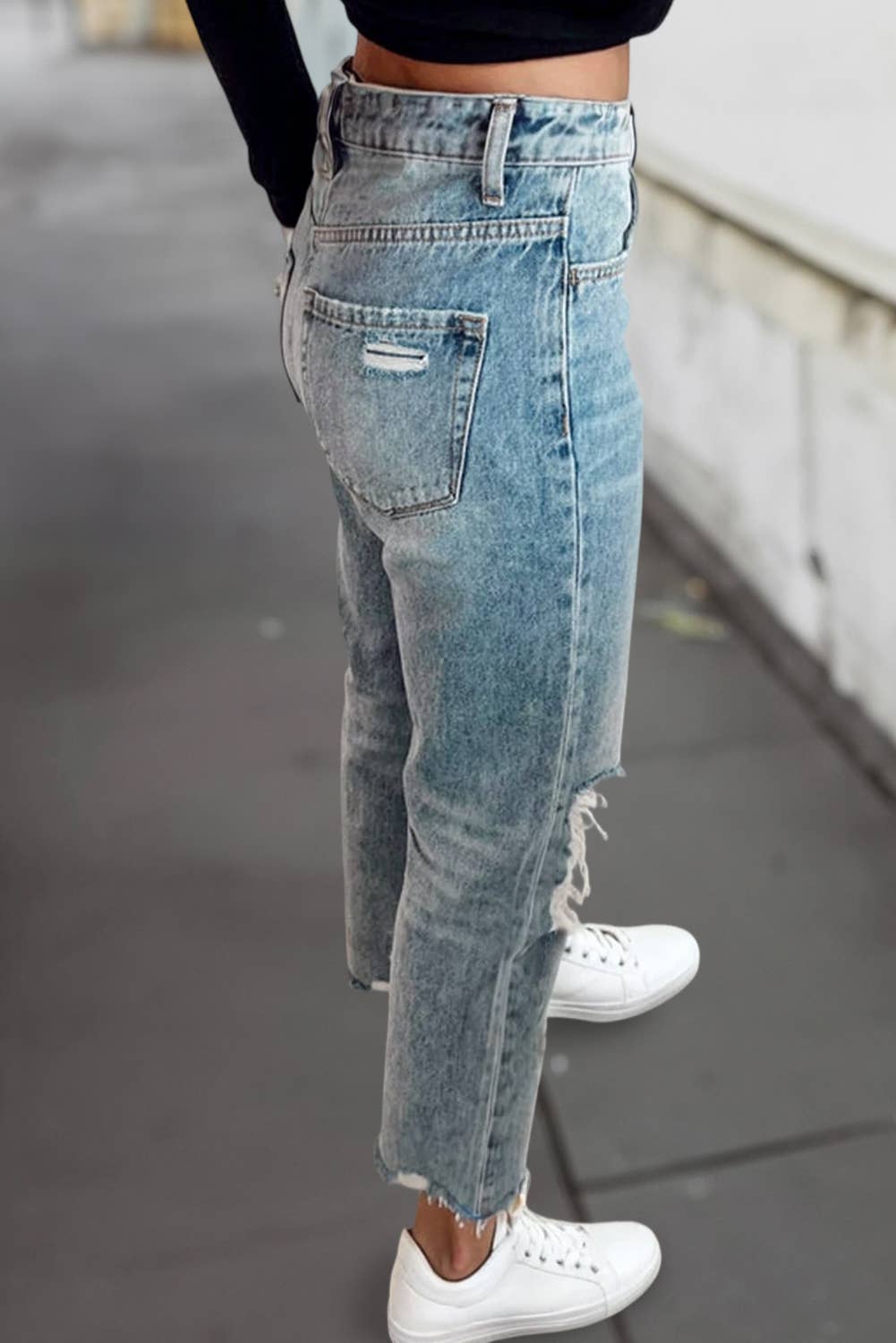 Everyday Distressed Flare Jeans
