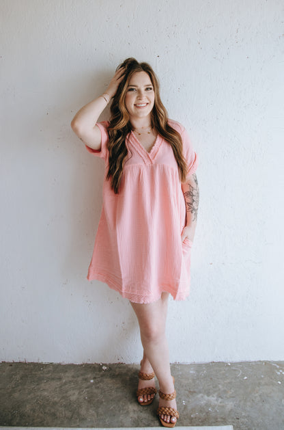 Coastal Gauze Dress