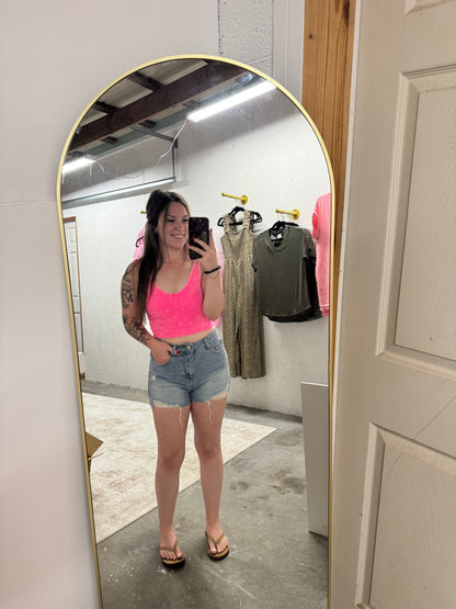 Everyday Distressed Denim Shorts
