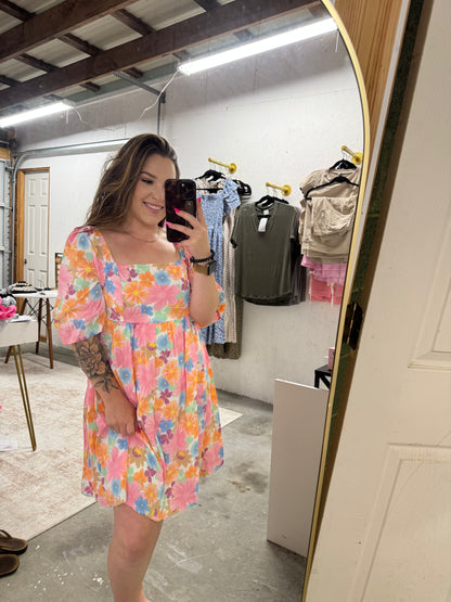 Sweet Bloom Babydoll Dress