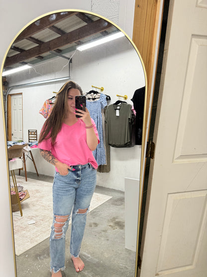 Everyday Distressed Flare Jeans